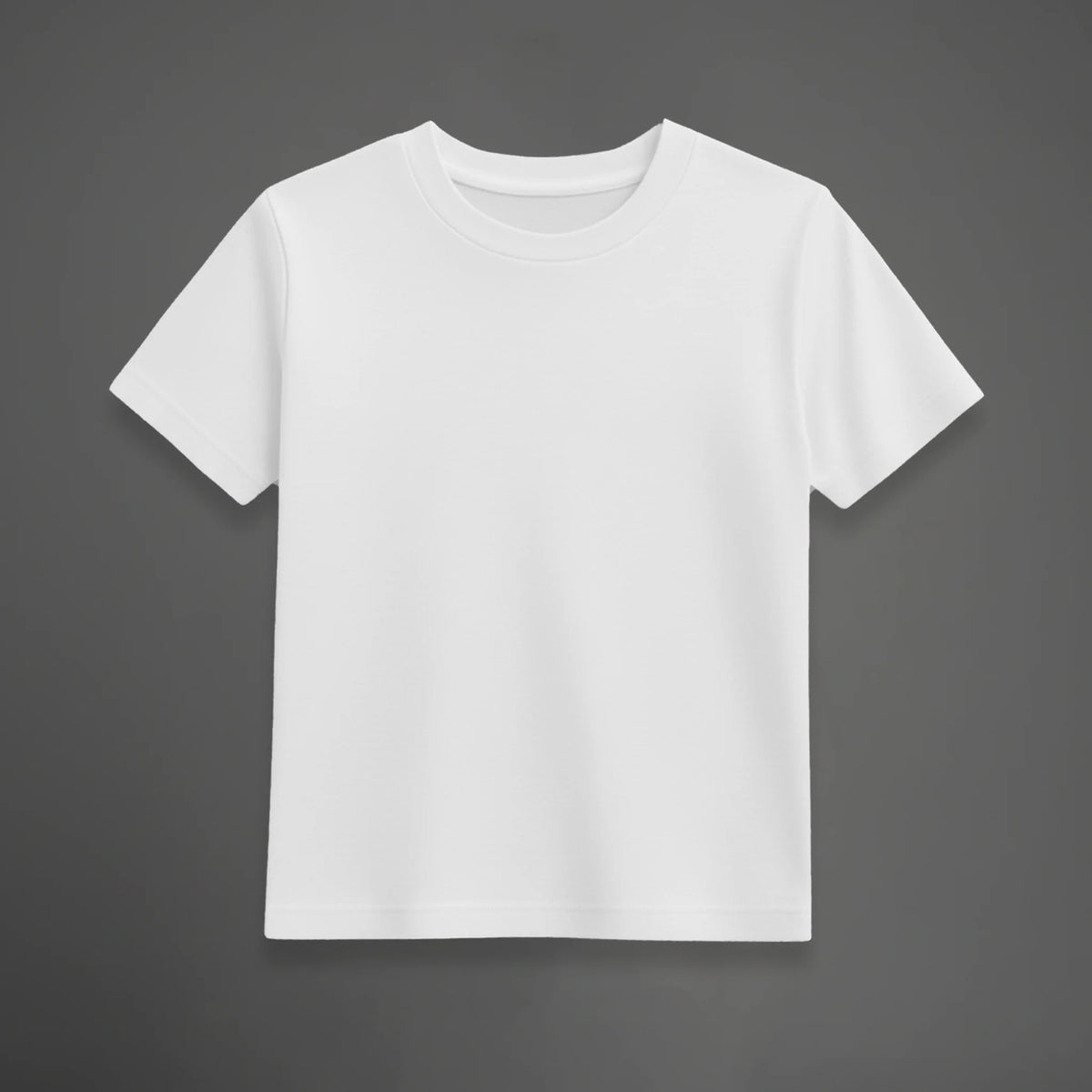 CAMISETA INFANTIL BRANCA BÁSICA - UNISSEX