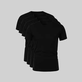 PAGUE 2 E LEVE 4 CAMISETAS BÁSICAS - PRETA E BRANCA