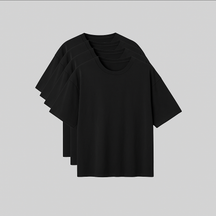 PAGUE 2 E LEVE 4 CAMISETAS OVERSIZED - PRETA E BRANCA