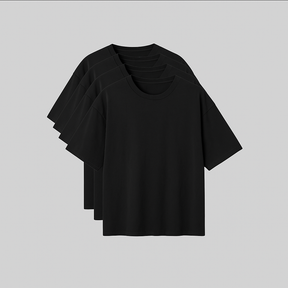 PAGUE 2 E LEVE 4 CAMISETAS OVERSIZED - PRETA E BRANCA