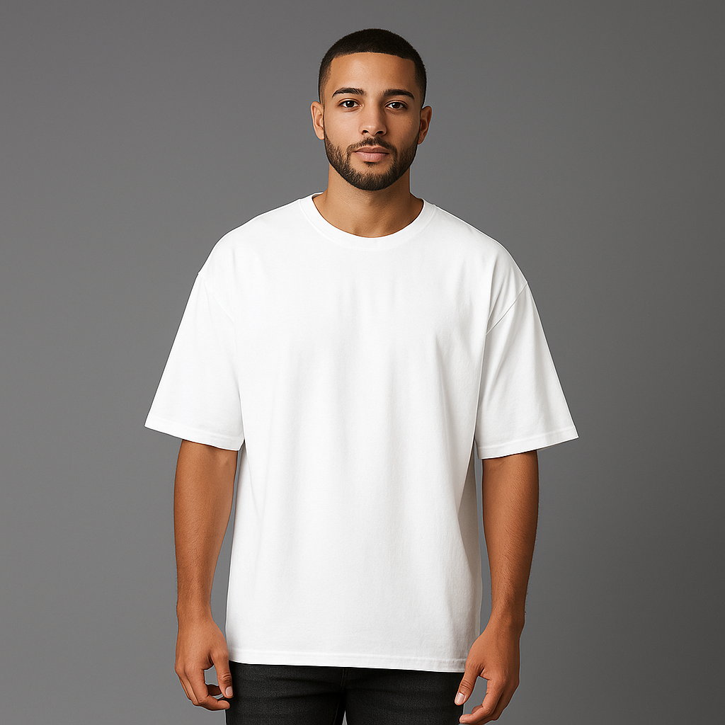 CAMISETA OVERSIZED BRANCA BÁSICA