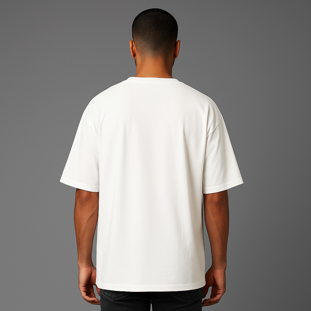 CAMISETA OVERSIZED BRANCA BÁSICA