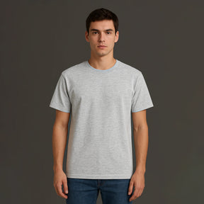 CAMISETA CINZA MESCLA BÁSICA - UNISSEX