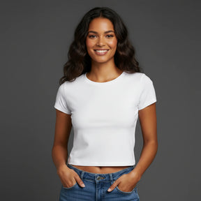 CROPPED BRANCO BÁSICO