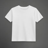 CAMISETA INFANTIL BRANCA BÁSICA - UNISSEX