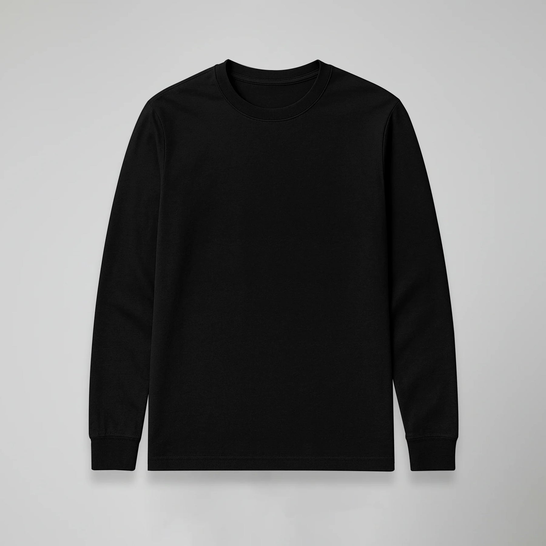 MANGA LONGA PRETA BÁSICA - UNISSEX