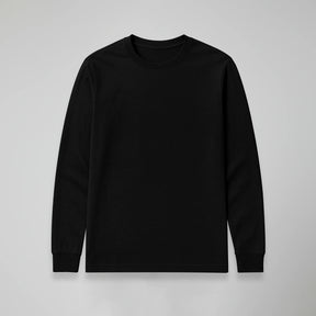 MANGA LONGA PRETA BÁSICA - UNISSEX