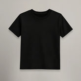 CAMISETA INFANTIL PRETA BÁSICA - UNISSEX