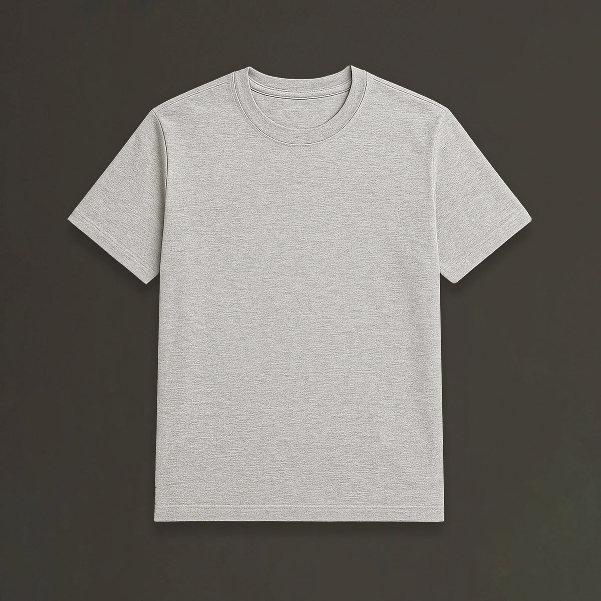 CAMISETA CINZA MESCLA BÁSICA - UNISSEX