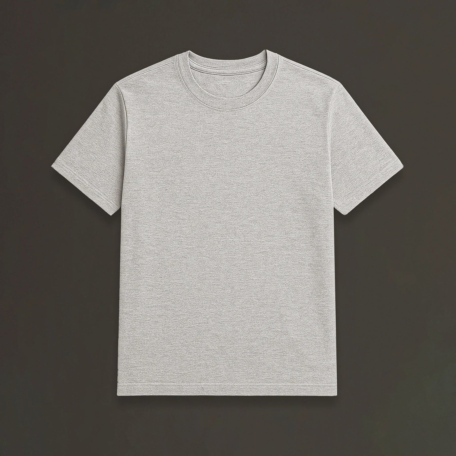 CAMISETA CINZA MESCLA BÁSICA - UNISSEX