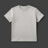 CAMISETA INFANTIL CINZA MESCLA BÁSICA - UNISSEX