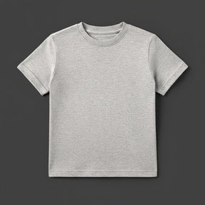 CAMISETA INFANTIL CINZA MESCLA BÁSICA - UNISSEX