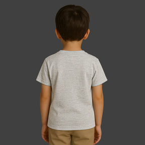 CAMISETA INFANTIL CINZA MESCLA BÁSICA - UNISSEX