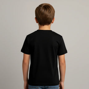 CAMISETA INFANTIL PRETA BÁSICA - UNISSEX