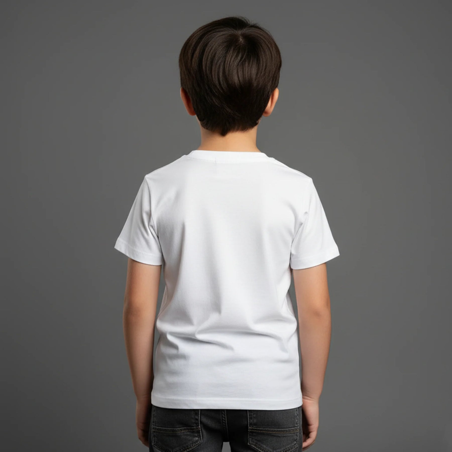 CAMISETA INFANTIL BRANCA BÁSICA - UNISSEX