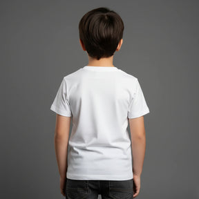 CAMISETA INFANTIL BRANCA BÁSICA - UNISSEX