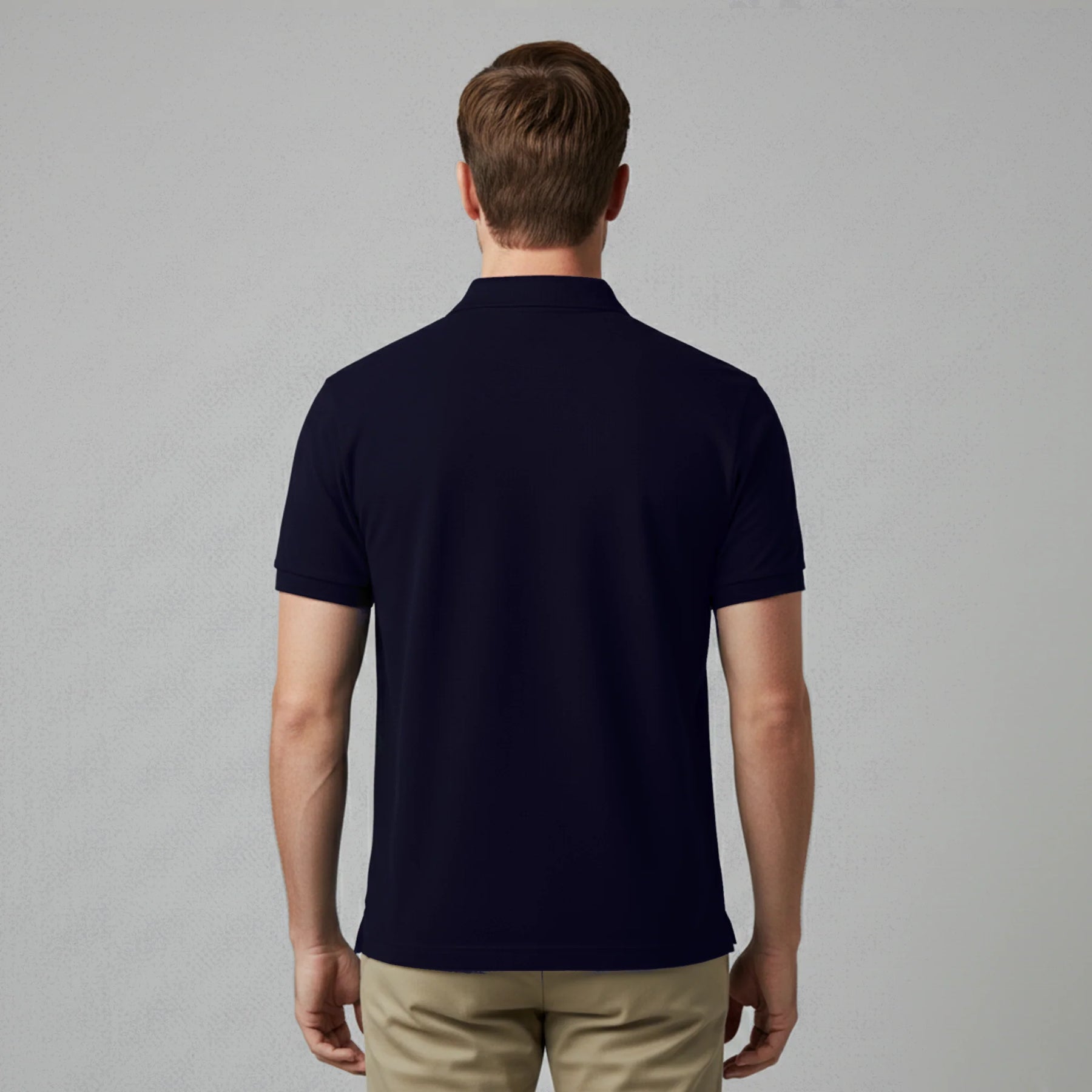 POLO AZUL MARINHO BÁSICA - MASCULINA