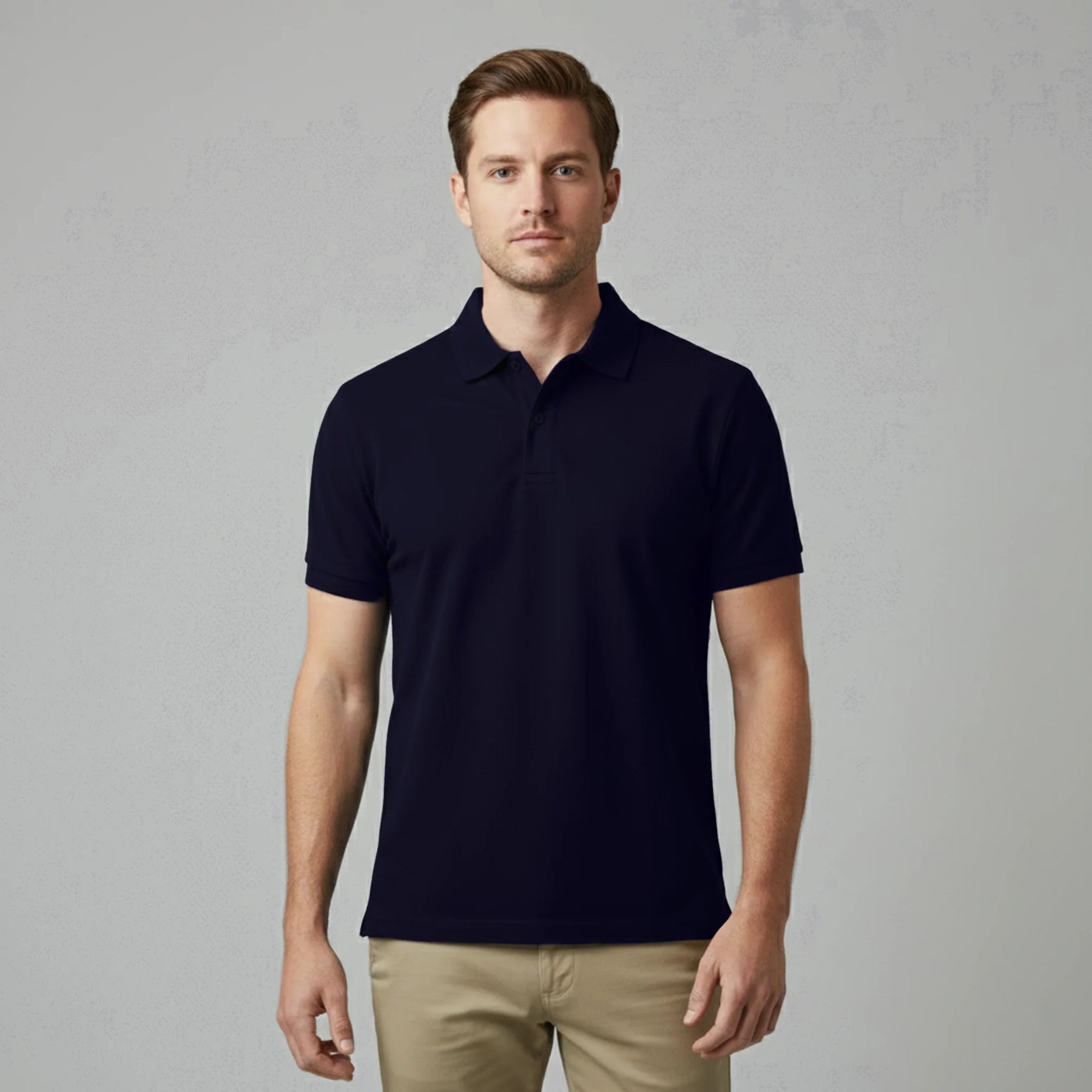 POLO AZUL MARINHO BÁSICA - MASCULINA
