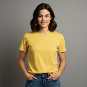 CAMISETA AMARELA BÁSICA - UNISSEX