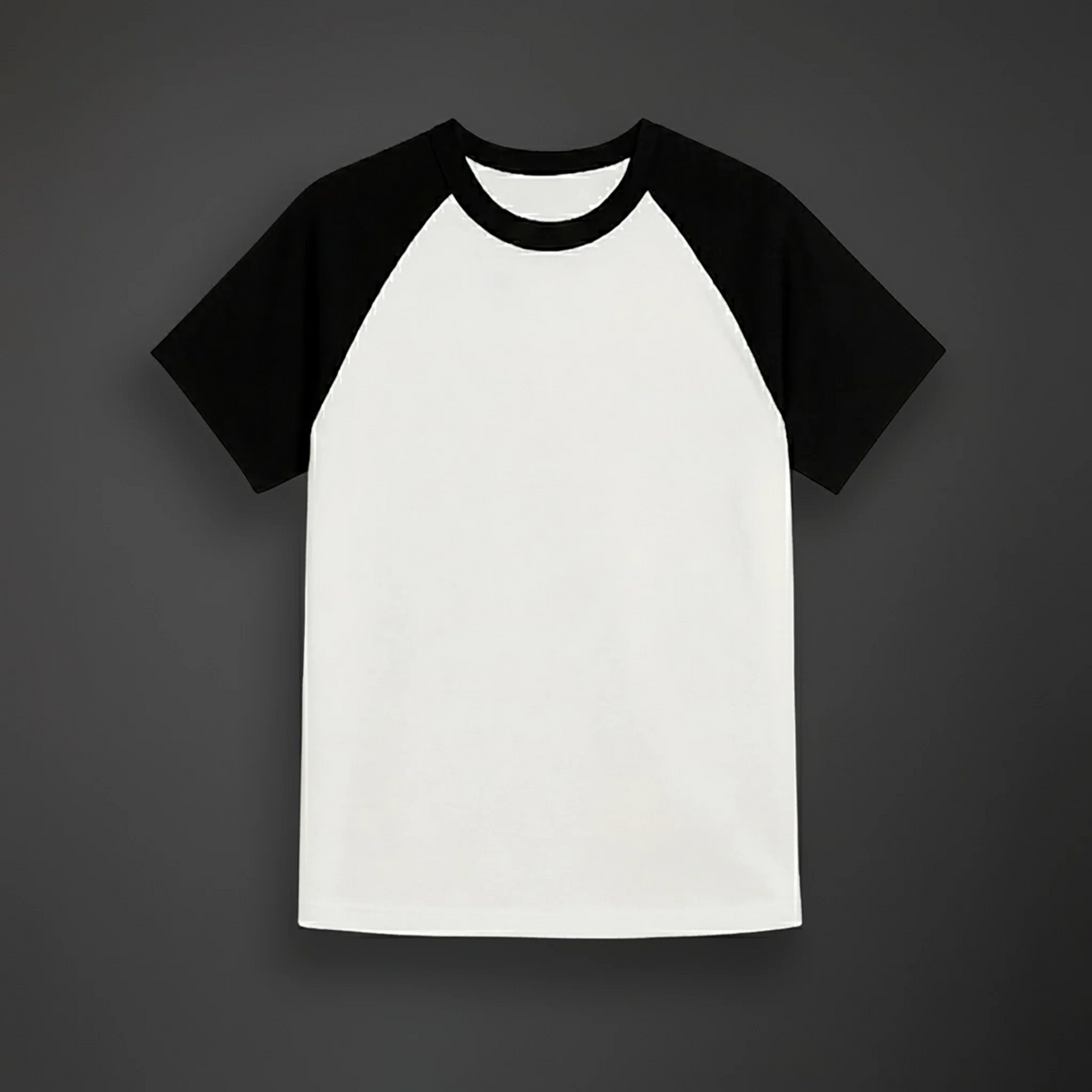 RAGLAN BRANCA E PRETA BÁSICA